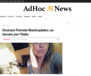 AdHoc News scrive: Onorare Pamela Mastropietro, un dovere per l’Italia.